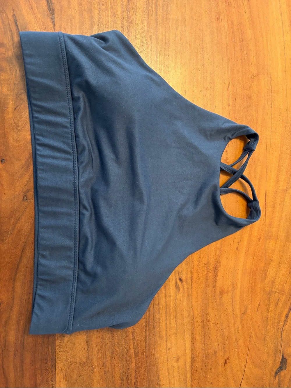 Kyodan black Active Top wide band and cross cross back women’s lg full support